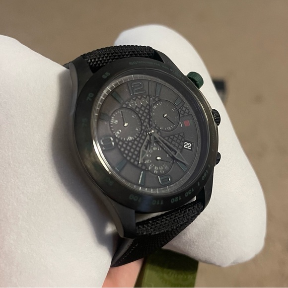 🌟NWT🌟 MENS BLACK GUCCI WATCH - Picture 8 of 9